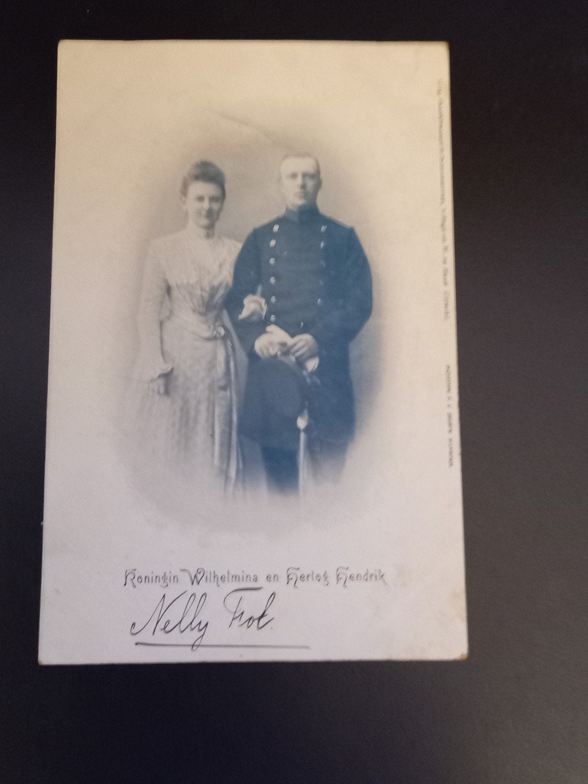 Briefkaart  Wilhelmina  en hertog Hendrik, Verzamelen, Koninklijk Huis en Royalty, Ophalen of Verzenden, Gebruikt, Kaart, Foto of Prent