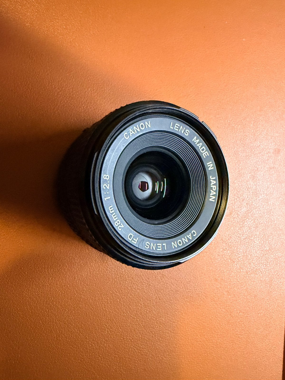 Canon FD 28mm f2.8, Ophalen of Verzenden, Zo goed als nieuw, Groothoeklens