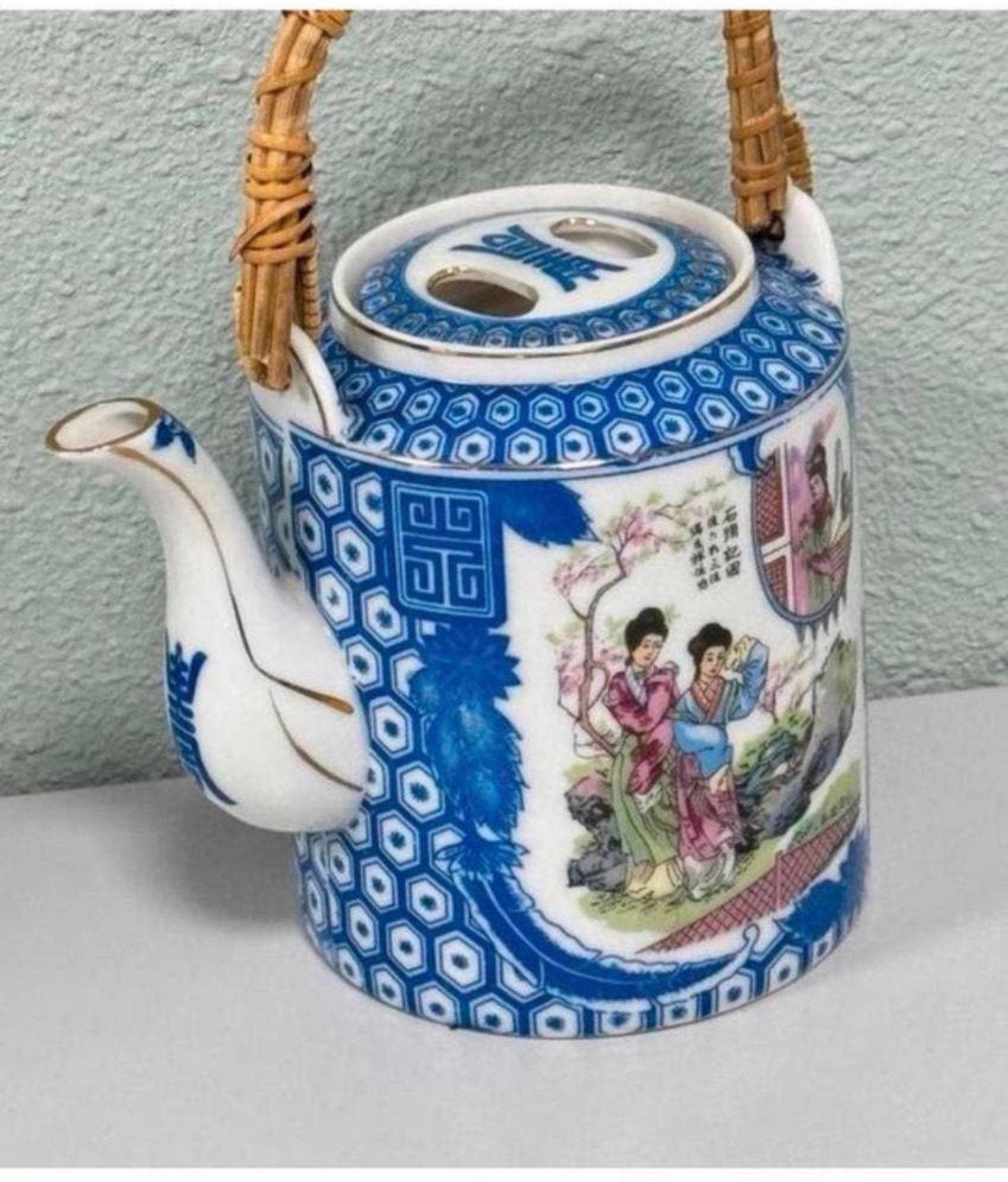 Chinese vintage Famille rose porseleinen theepot porselein, Ophalen of Verzenden