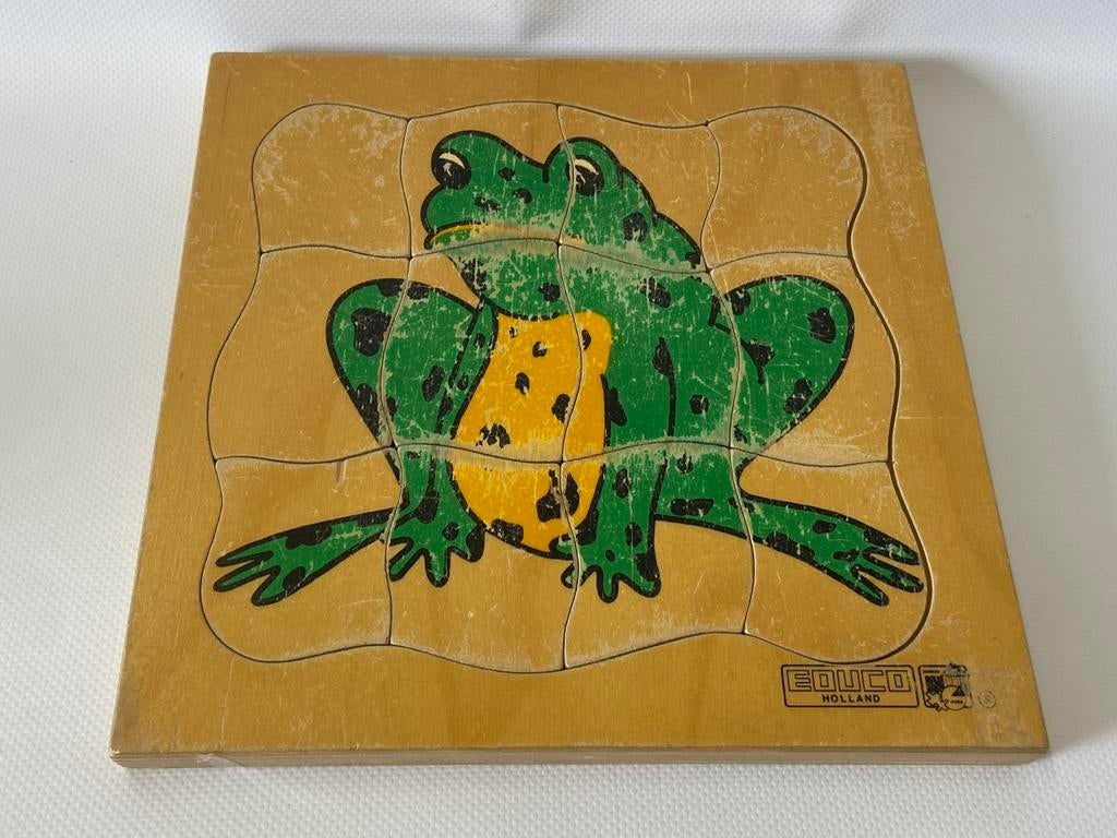 EDUCO Groeipuzzel KIKKER, Kinderen en Baby's, Speelgoed | Houten speelgoed, Ophalen of Verzenden, Gebruikt, Overige typen