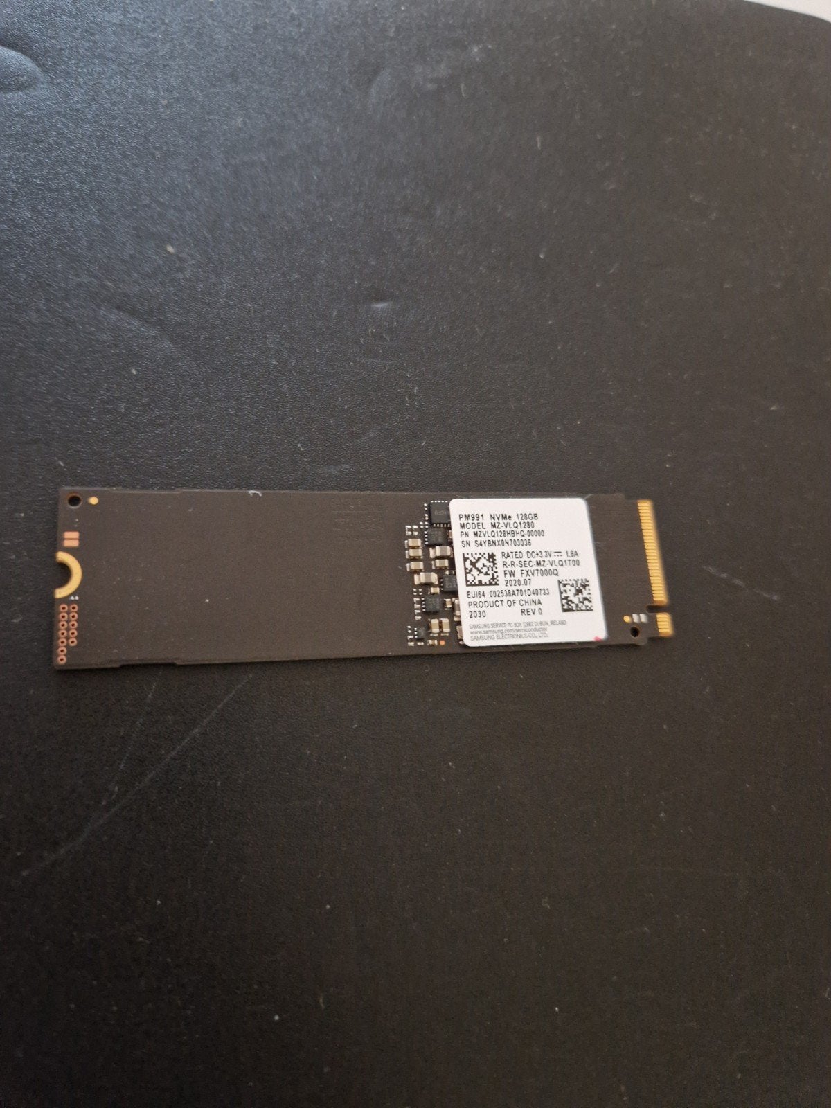 Samsung PM991 NVMe 128GB SSD M.2, Ophalen, SSD, Zo goed als nieuw, Samsung