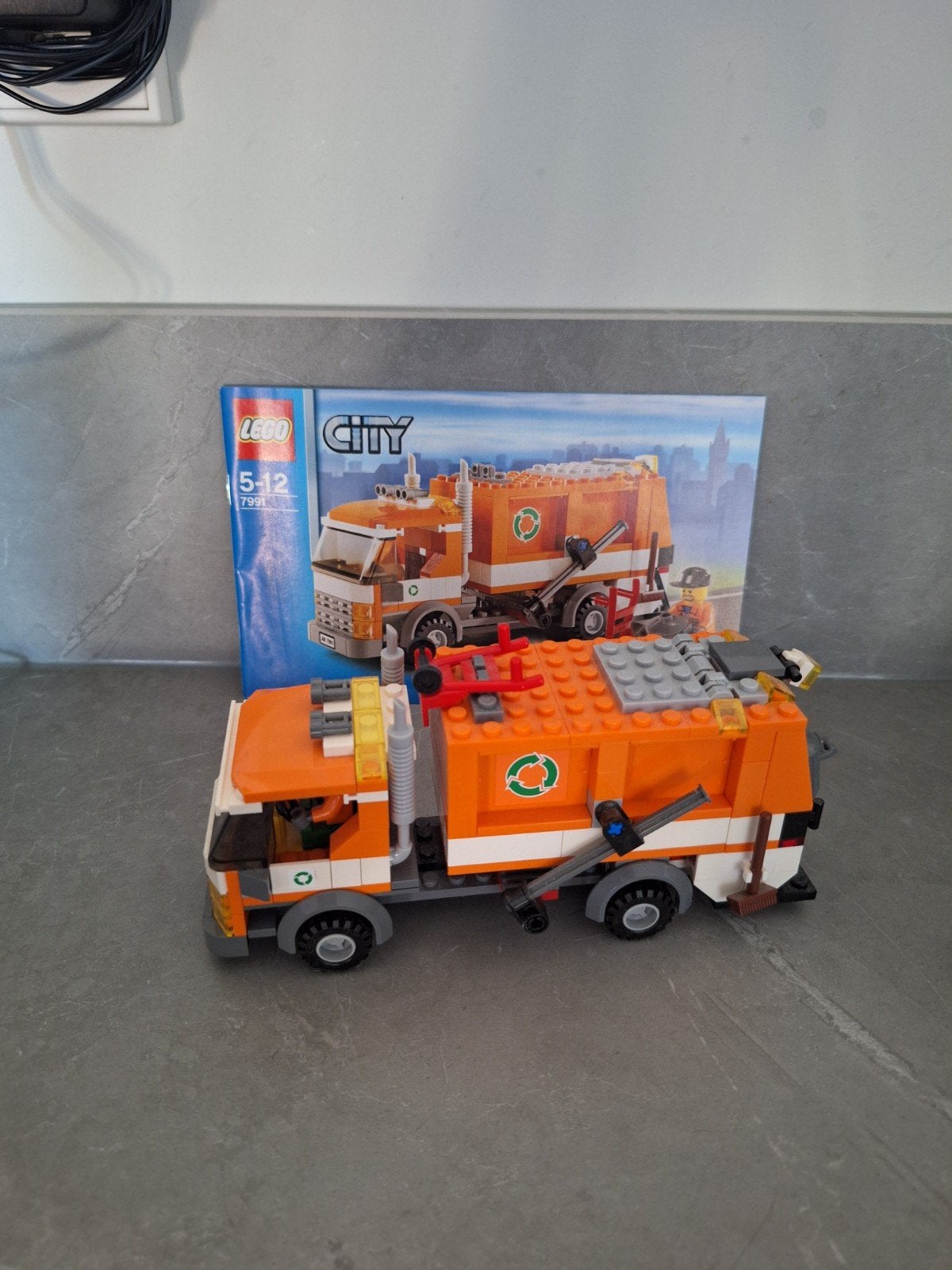 Lego City 7991 Vuilniswagen - In elkaar, doos ontbreekt, Lego, Compleet, Ophalen of Verzenden, Complete set