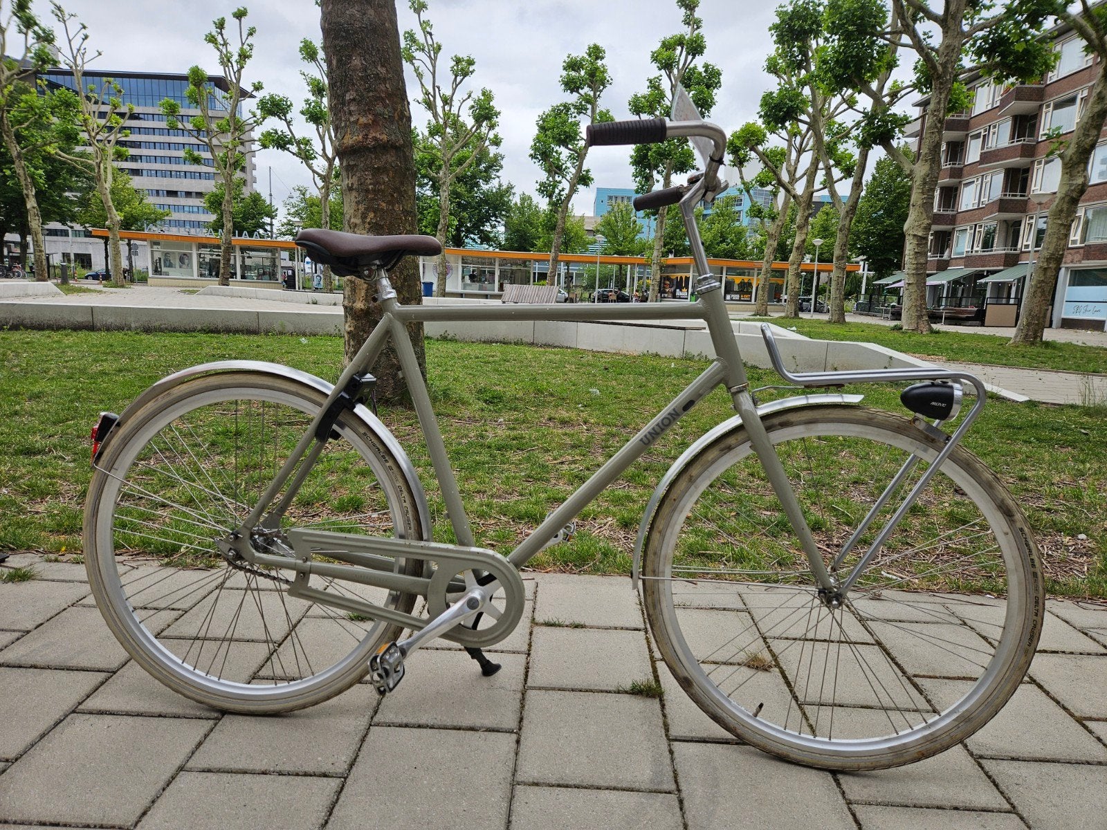 Union heren licht groen, Fietsen en Brommers, Fietsen | Oldtimers, 59 cm of meer, Ophalen, Terugtraprem, Union