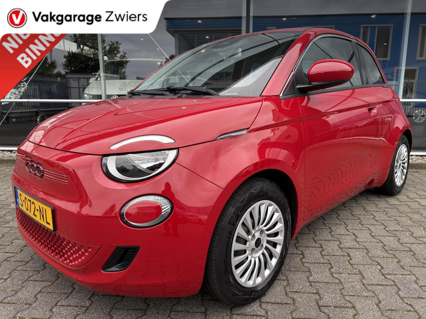 Fiat 500 RED 24 kWh SOH 93.3%, Auto's, Gebruikt, 95 pk, Met garantie (alle), 4 stoelen