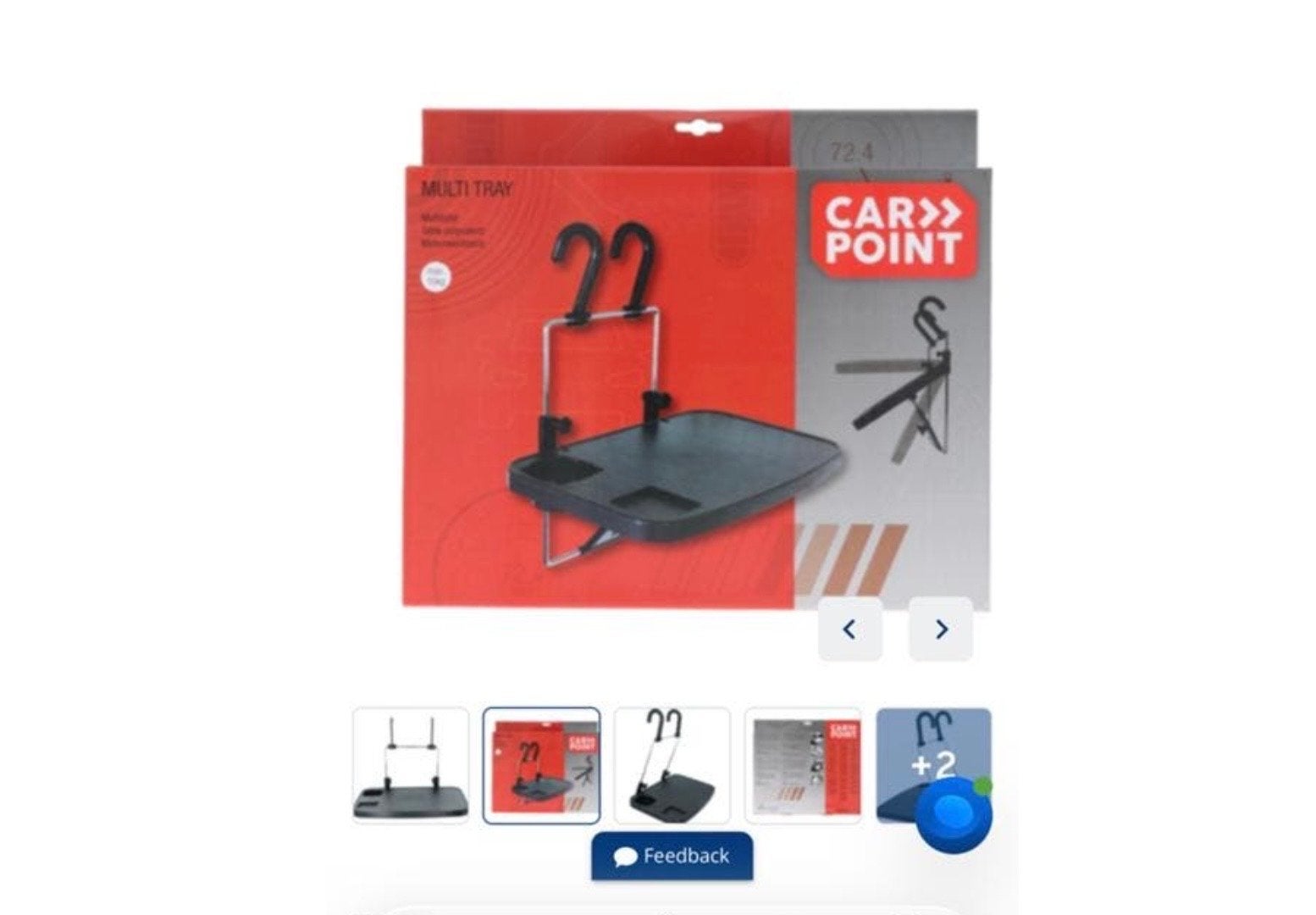 Carpoint Multi Tray opvouwbare autotafeltje, Ophalen of Verzenden, Nieuw