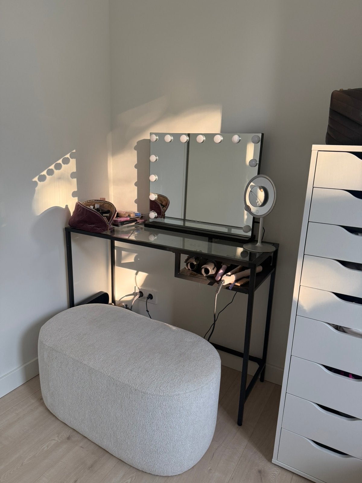 Makeup/side table, Ophalen, 50 tot 100 cm, Zo goed als nieuw, Minder dan 100 cm