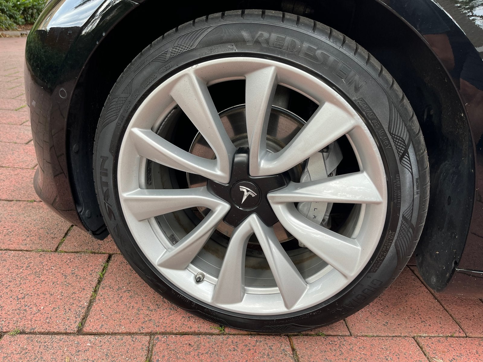 Tesla zomerset Model 3 LR AWD 2019 - 19 INCH Vredestein, 19 inch, Gebruikt, Banden en Velgen, Ophalen of Verzenden