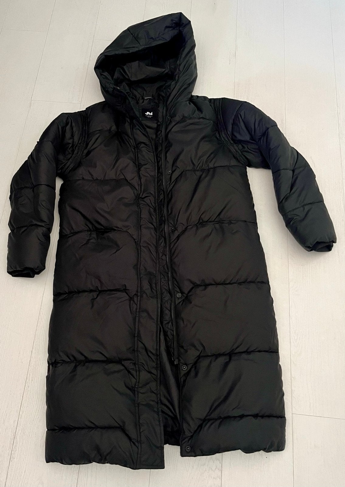 Lange zwarte winterjas van Jill&Mitch van Shoeby 170-176, Ophalen, Nieuw, Meisje, Jas