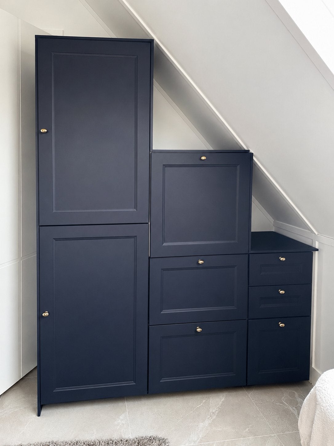 Luxe kledingkast / opbergkast – Navy Blue – 160x 200cm, Huis en Inrichting, Kasten | Kledingkasten, 200 cm of meer, 150 tot 200 cm