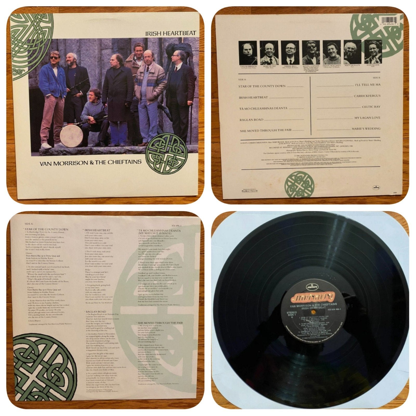 Van Morrison& the Chieftains - Irish Heartbeat 1988 LP+INNER, Ophalen of Verzenden, LP