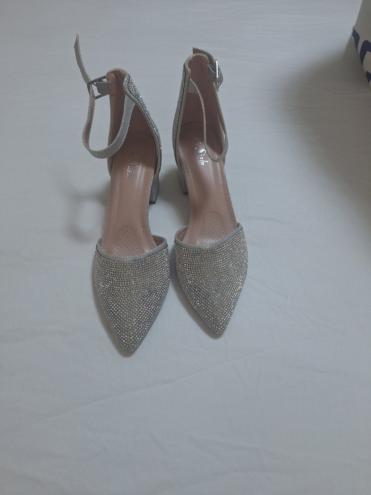 Zilveren Pumps met Strass - Maat 38, Pumps, Overige kleuren, Nieuw, Ophalen of Verzenden