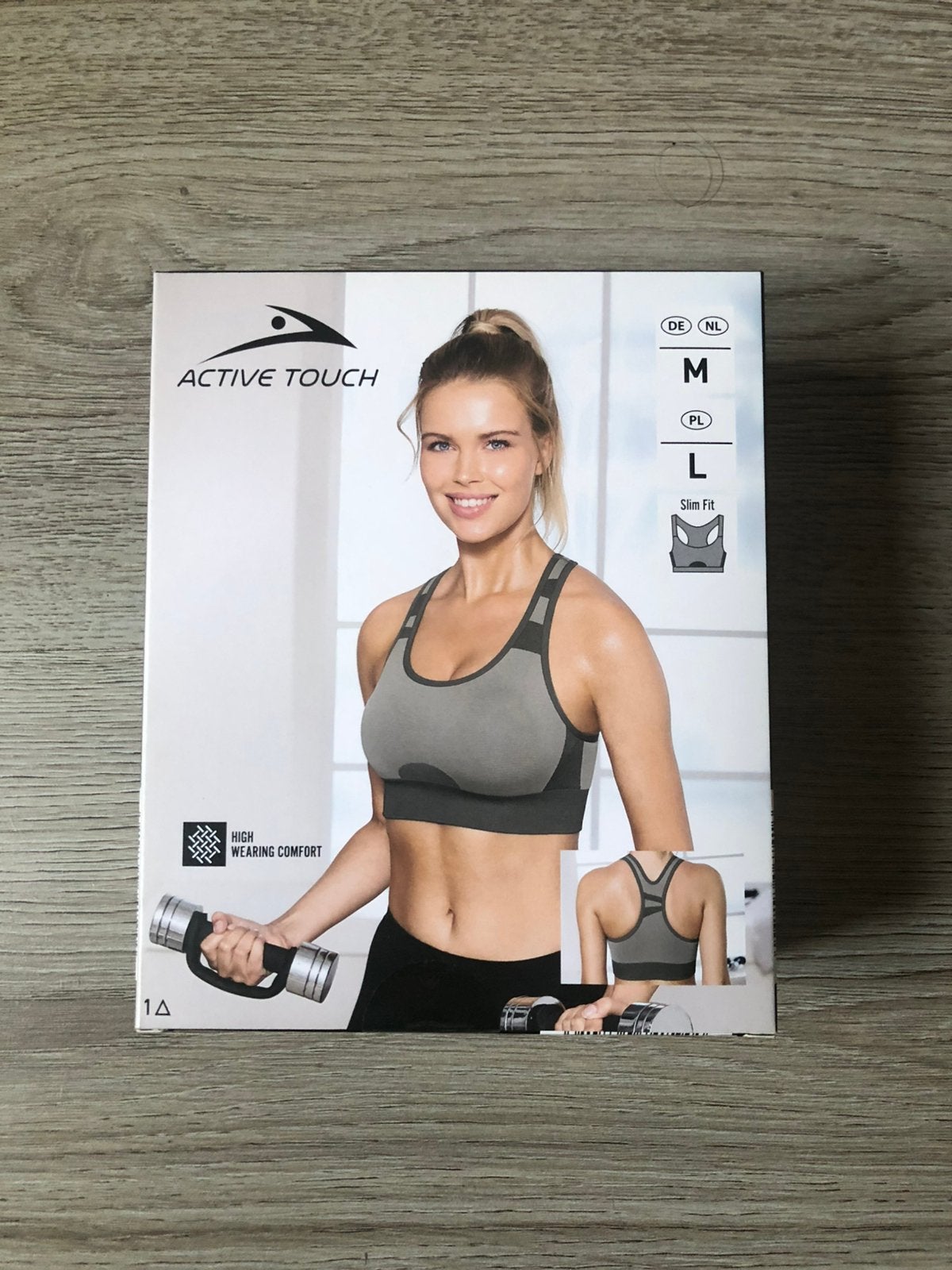 Nieuw maat M sport BH sporttop  bustier grijs dry dit, Maat 38/40 (M), Nieuw, Ophalen of Verzenden, Fitness of Aerobics