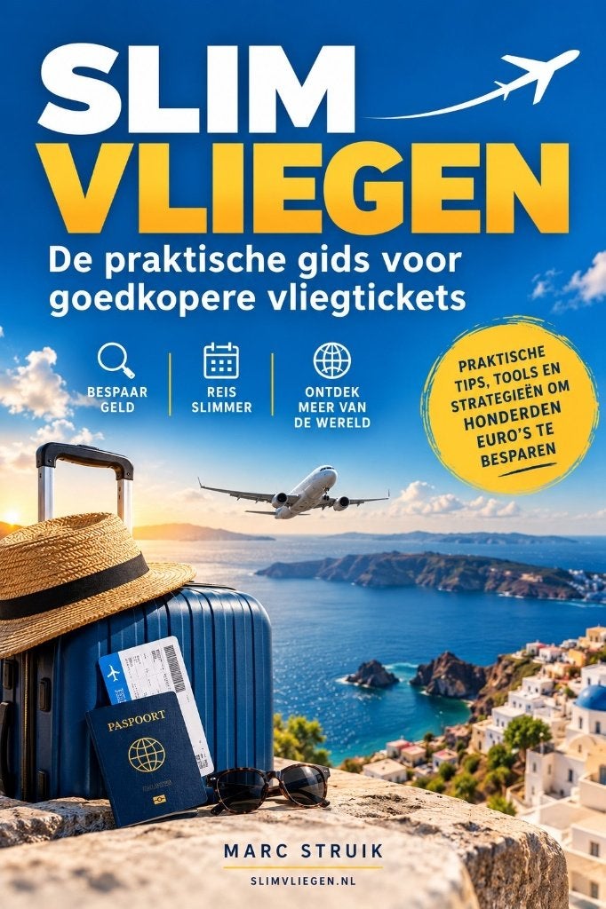 E-book Slim Vliegen – Vind goedkopere vliegtickets | €9,95, Taal en Reizen, Marc Struik