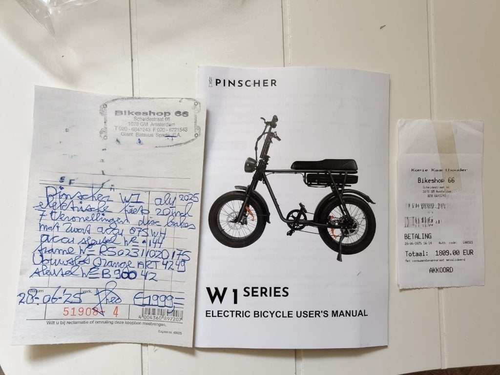 Pinscher W1 Fatbike (juni 2025), Ophalen, Zo goed als nieuw, Pinscher W1