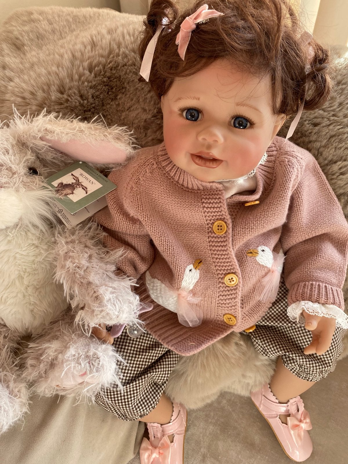 Reborn peuter Monika Levenig limited  🎀, Verzenden, Zo goed als nieuw, Pop
