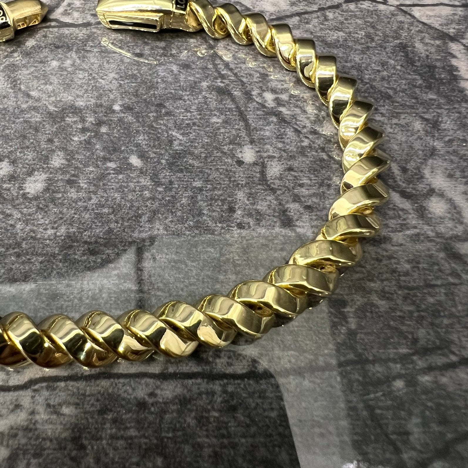18k gouden armband nieuw monaco chain, Ophalen of Verzenden, Nieuw, Goud