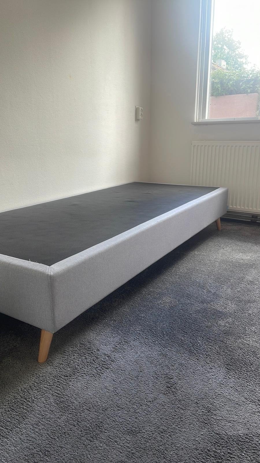 Microtech Tempur eenpersoons boxspring 90x200, Ophalen, 90 cm, Eenpersoons, Zo goed als nieuw