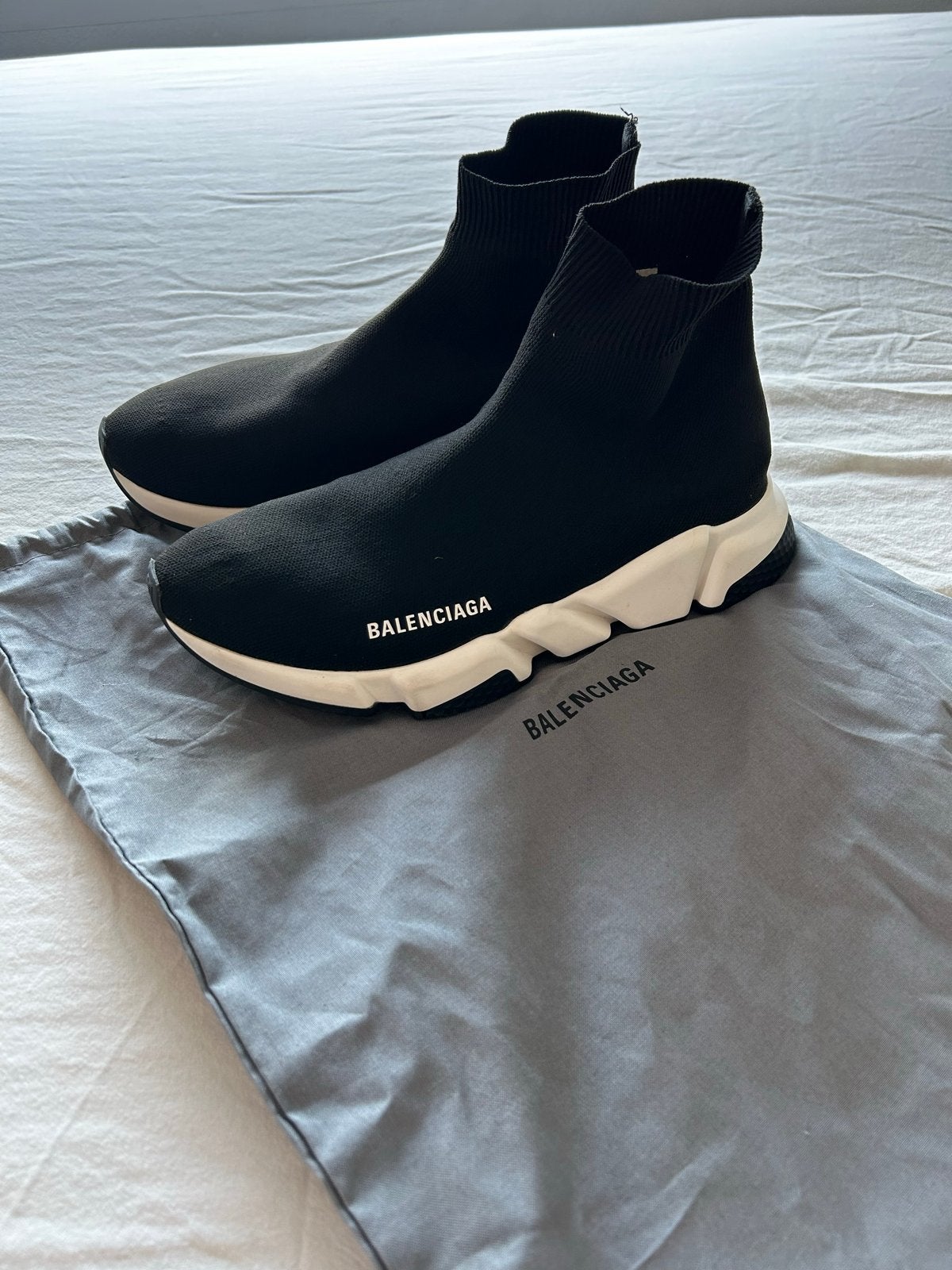 Balenciaga Speed 2.0 Sneakers Zwart/Wit, Zwart, Ophalen of Verzenden, Sneakers of Gympen, Zo goed als nieuw