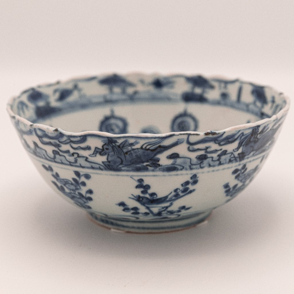 Chinees porseleinen kom, Wanli Periode, 1573-1620, Ophalen of Verzenden