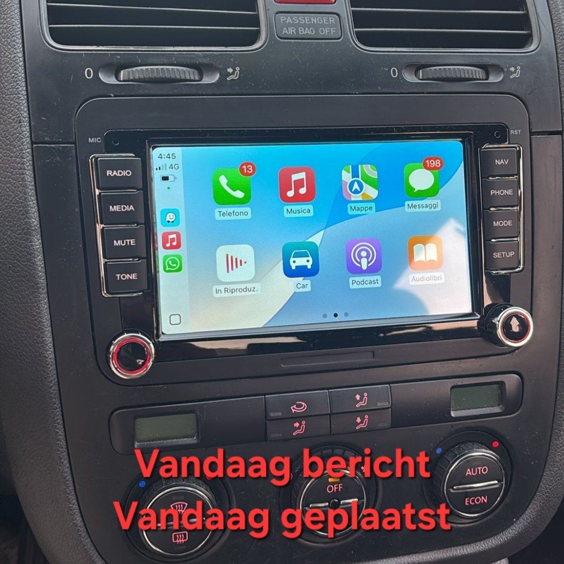 VW Golf Polo Passat Carplay met werkende stuurknoppe, Ophalen, Nieuw