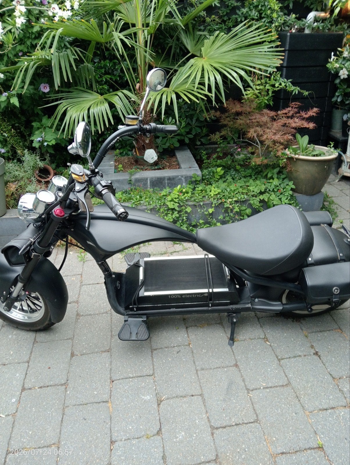 Elektrische Chopper Scooter Mangosteen, Fietsen en Brommers, Snorfietsen en Snorscooters, Ophalen, Zo goed als nieuw, Elektrisch