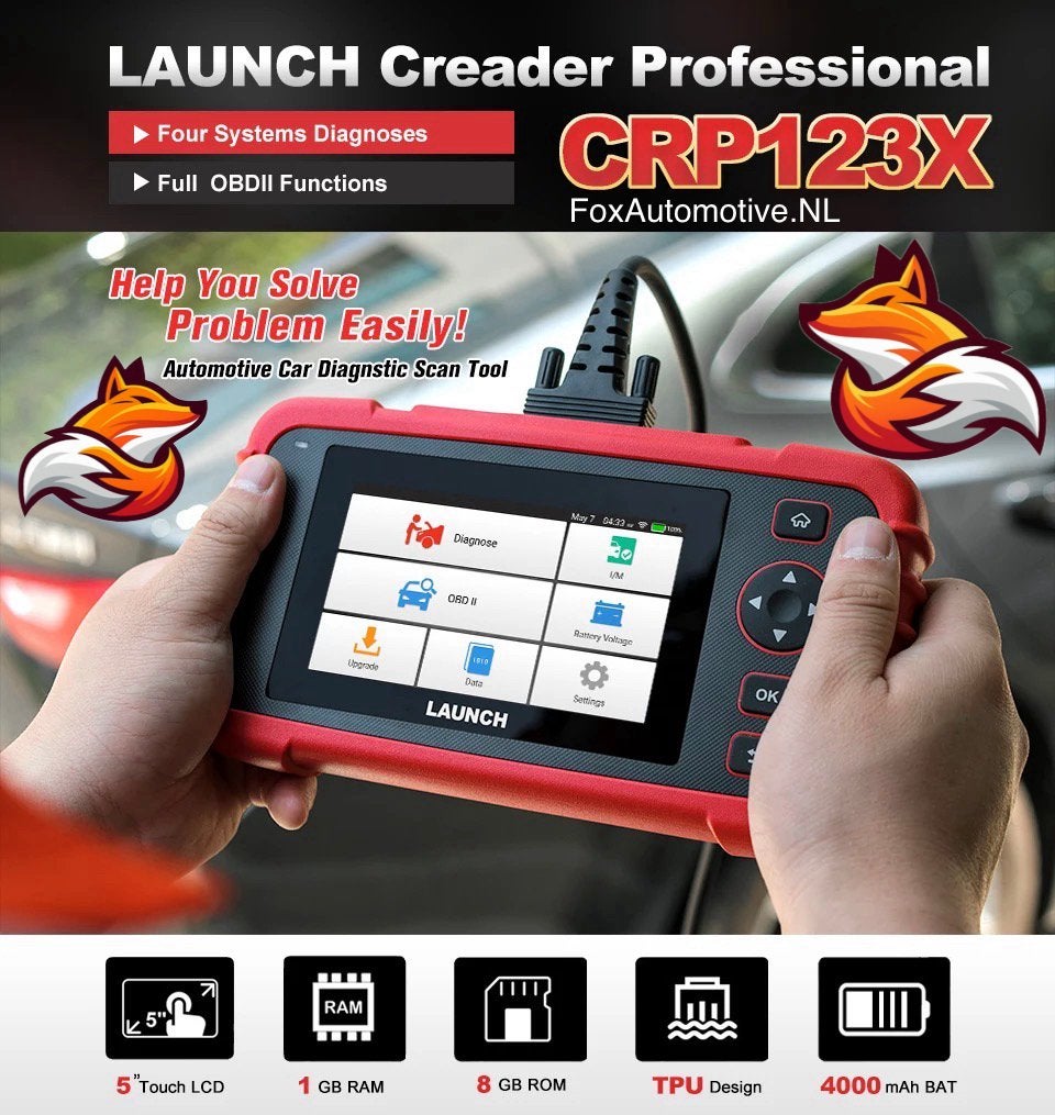 Launch 123X OBD auto diagnose uitlezen resetten, Ophalen of Verzenden
