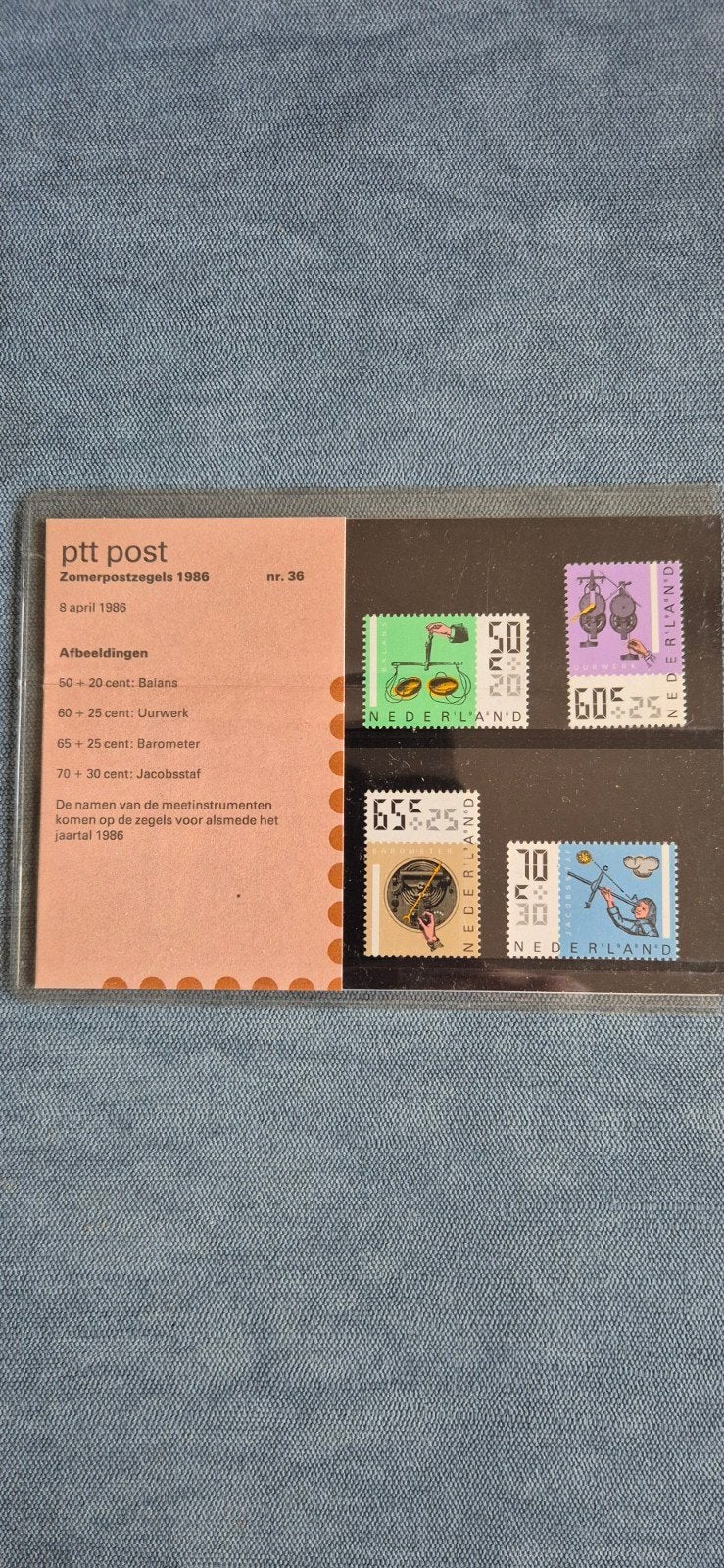 Zomerpostzegels 1986 - Antieke Meetinstrumenten, Ophalen of Verzenden, Na 1940, Postfris
