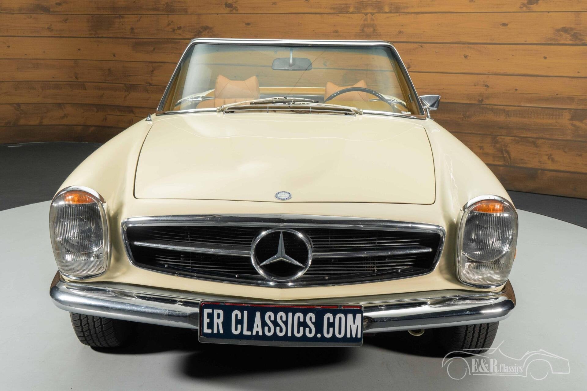 Mercedes 280 SL Cabriolet | 1970, Auto's, Achterwielaandrijving, Cabriolet, Beige, Handgeschakeld