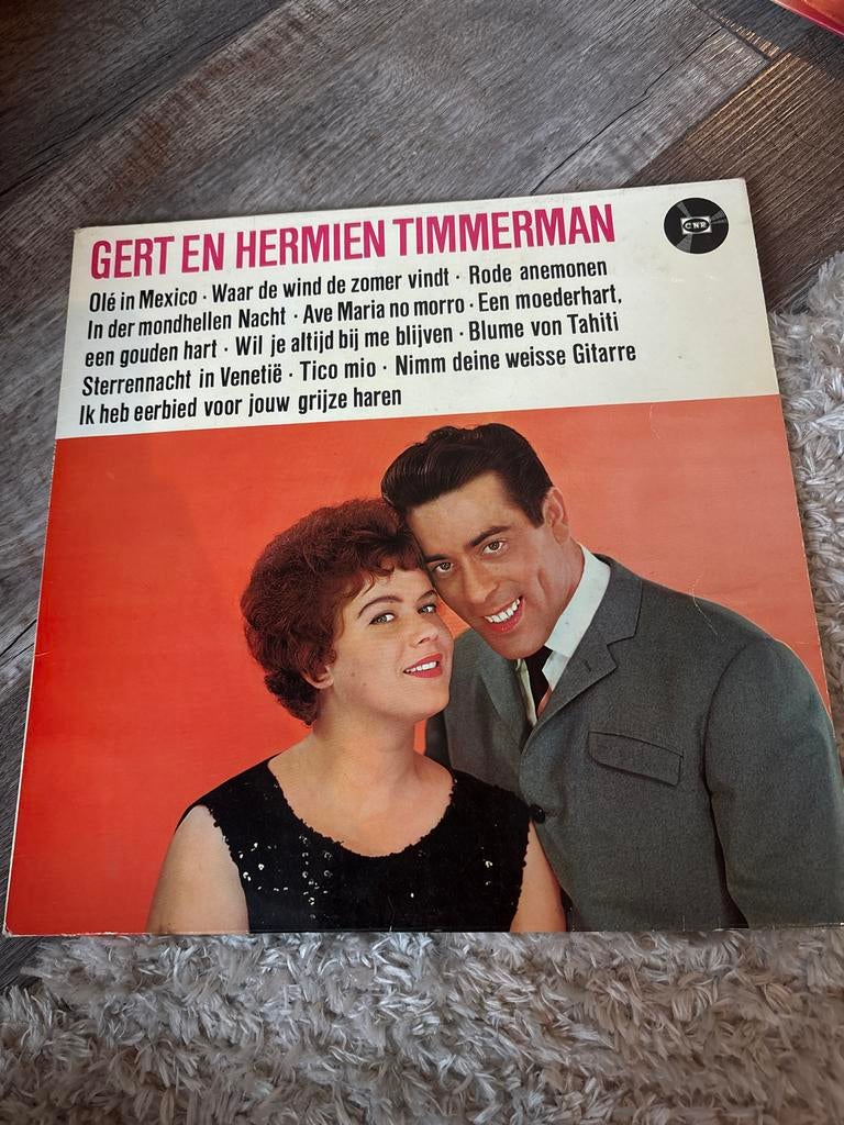 LP Vintage Vinylplaat Gert en Hermien Timmerman, Ophalen of Verzenden, Gebruikt, 12 inch, Levenslied of Smartlap