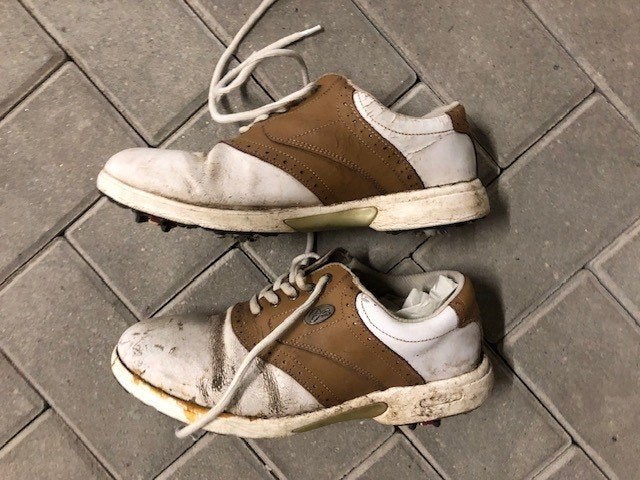 Een paar golfschoenen merk Ecco maat 40., Ophalen of Verzenden, Gebruikt, Schoenen, Overige merken