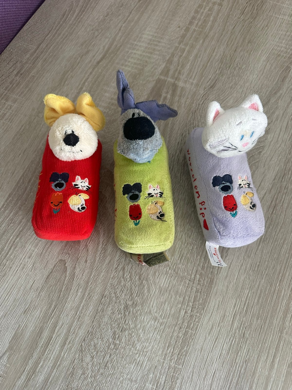 3 verschillende woezel en pip telefoons, Kinderen en Baby's, Speelgoed | Babyspeelgoed, Ophalen of Verzenden, Gebruikt, Overige typen