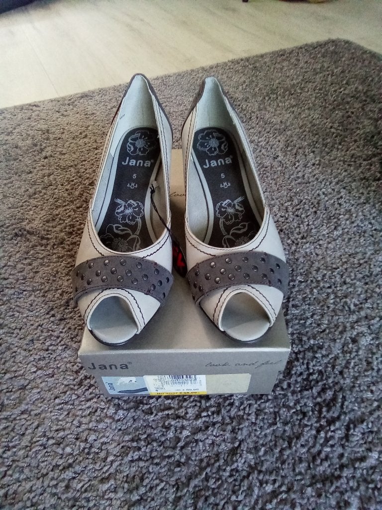 Peeptoe pumps maat 38 Jana, Jana, Pumps, Nieuw, Ophalen of Verzenden