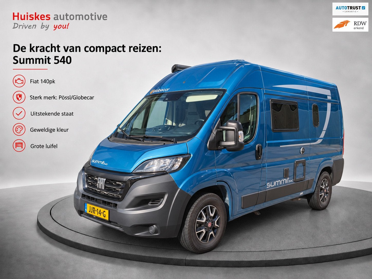 Possl GLOBECAR SUMMIT 540 Euro 6/Camera/Climate/Pdc/Navigati, Buscamper of Camperbus, Pössl, Bedrijf, Airconditioning