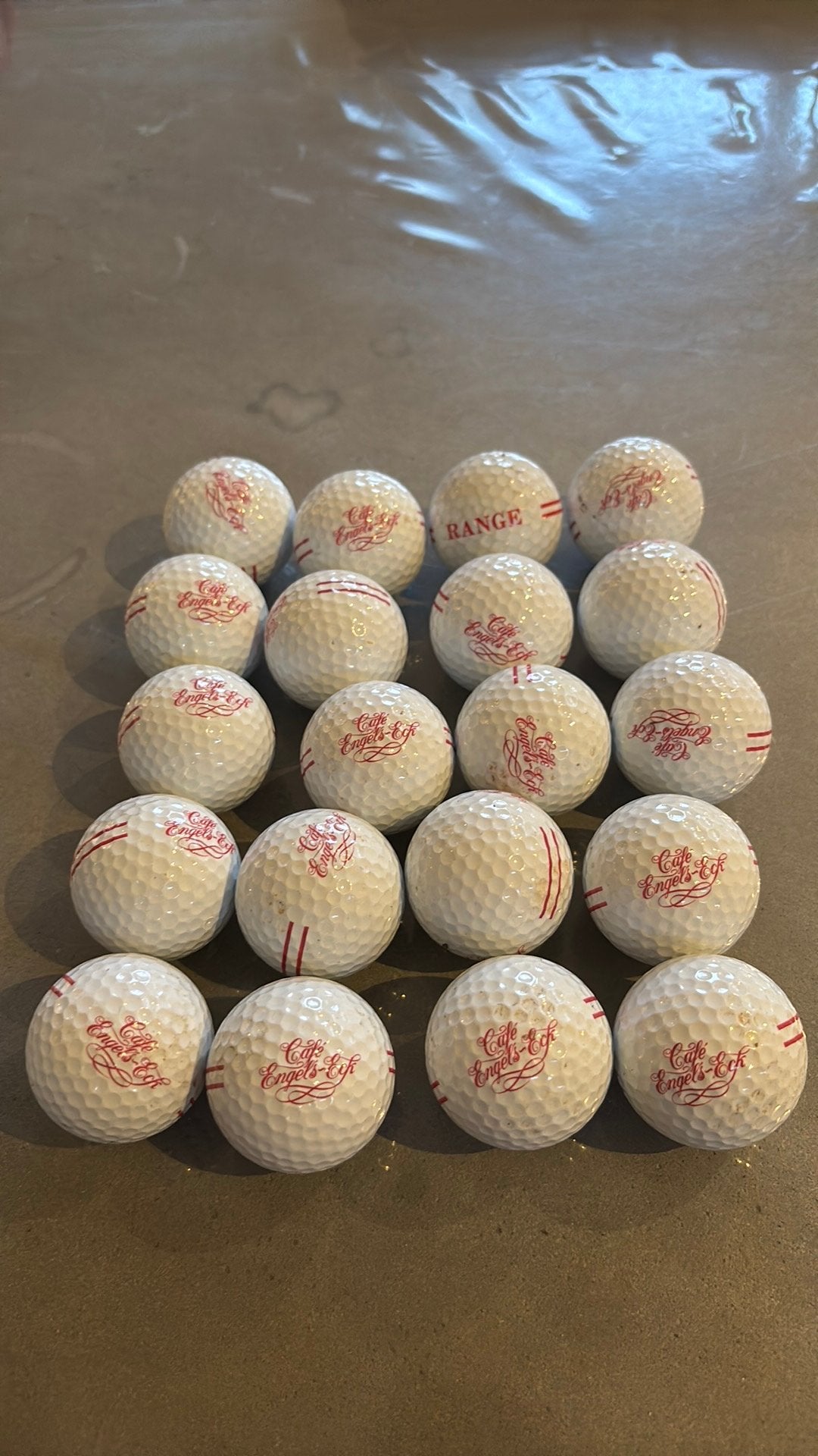 Golfballen cafe Engels-eck 20 stuks, Ophalen of Verzenden, Zo goed als nieuw, Bal(len)