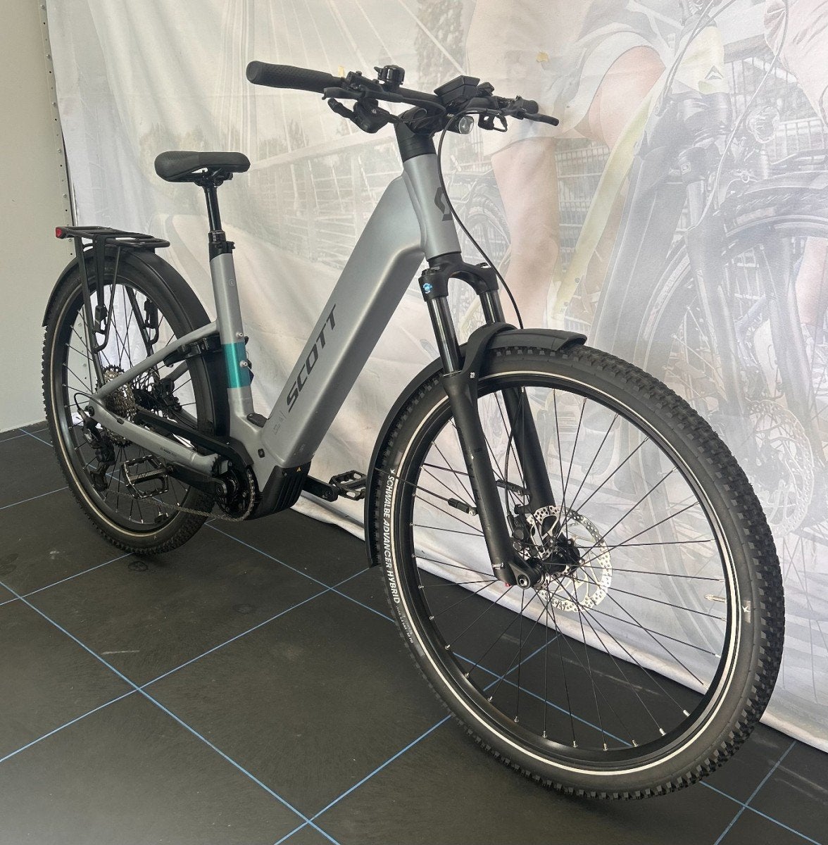 Scott SCO Bike Axis 10 Wave 800Wh Dames Bird Grey L, Gebruikt, -, -, -