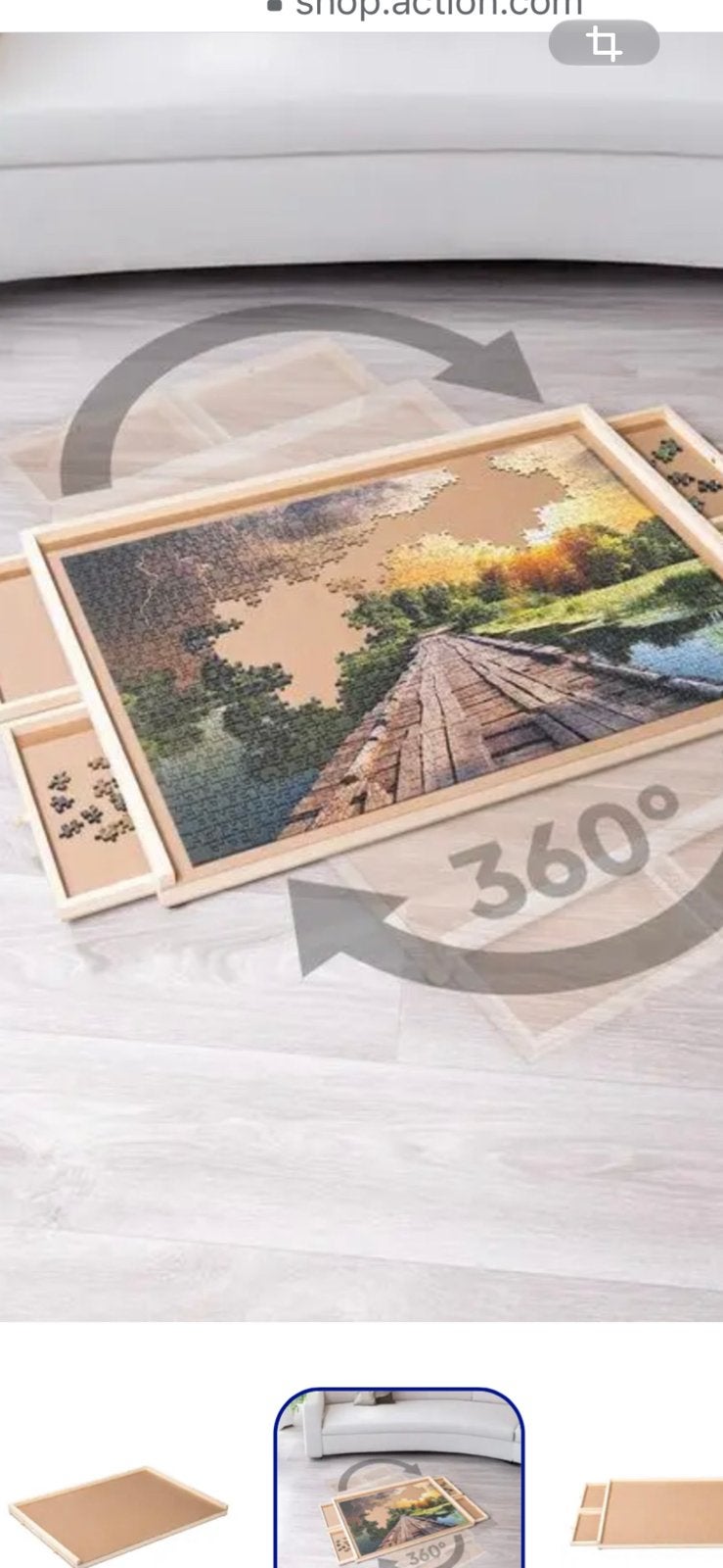 Draaibare puzzeltafel, Ophalen, Minder dan 500 stukjes, Nieuw