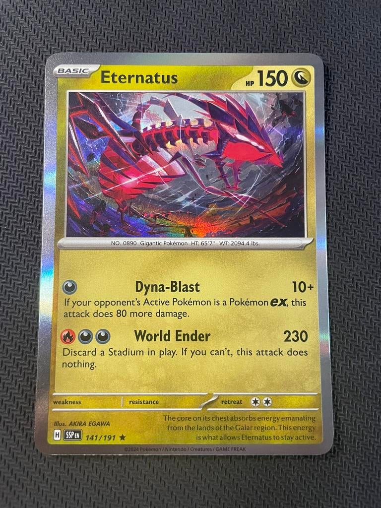 Eternatus 141/191 Rare Holo Surging Sparks Packfresh, Verzenden, Zo goed als nieuw