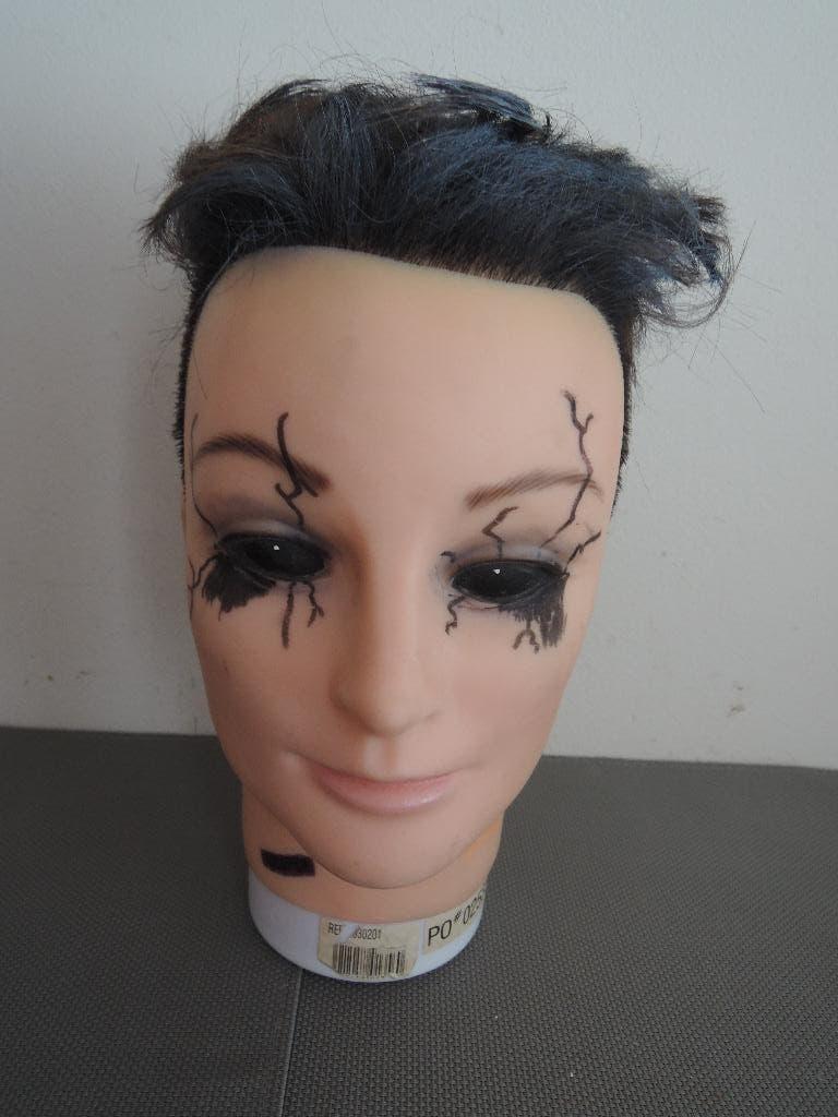 Decoratief punk hoofd, Ophalen of Verzenden, Gebruikt, Kunststof
