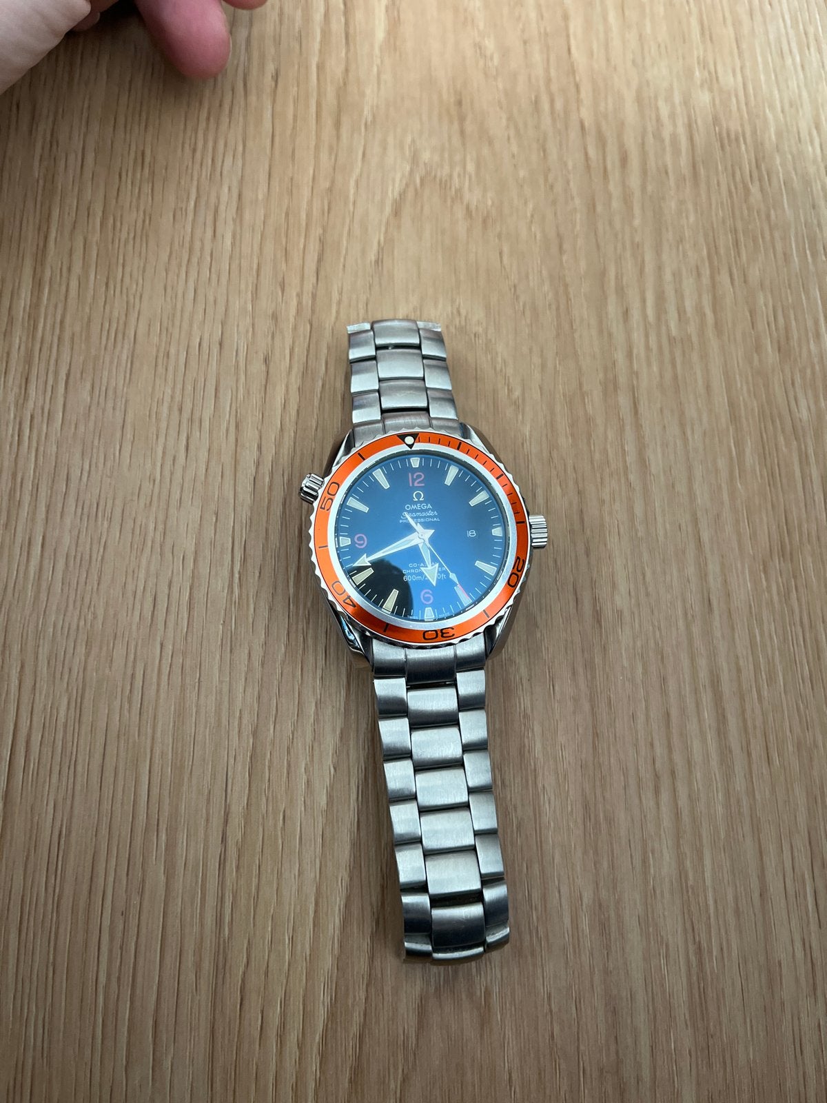 Vintage Omega Seamaster Planet Ocean - Werkend, Staal, Met bandje, Polshorloge, Omega