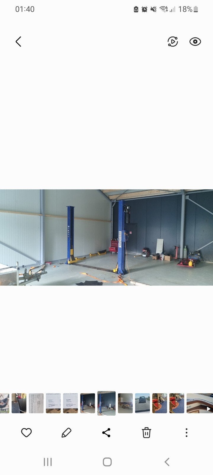 liftmaster hefbrug 220v, Ophalen, Zo goed als nieuw, Hydraulisch, Garagekrik