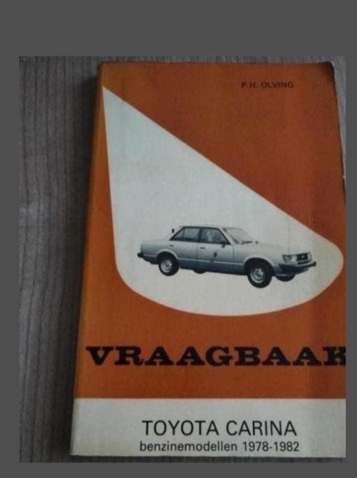 Vraagbaak Toyota Carina, Ophalen of Verzenden