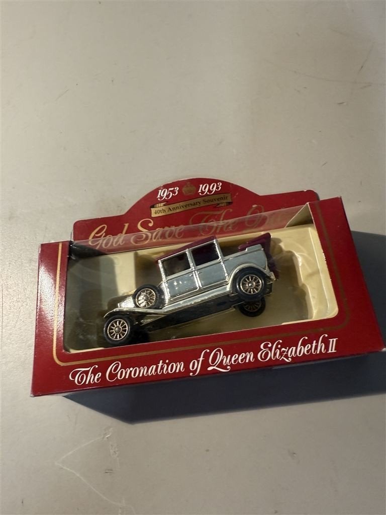 model auto - god save the queen - the coronation of queen el, Ophalen of Verzenden, Zo goed als nieuw, Auto