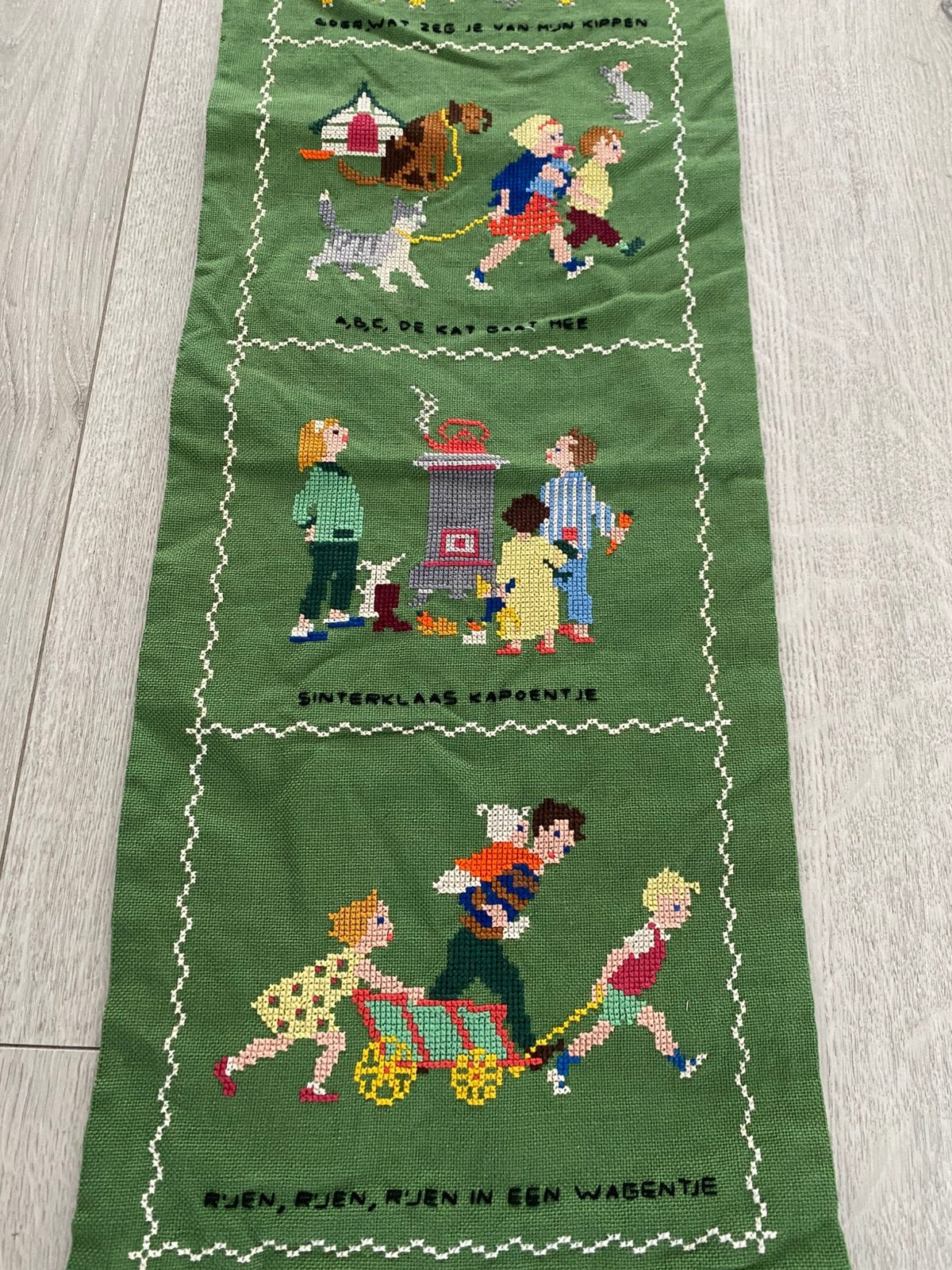 Schellekoord met oud hollandse versjes 115x23 cm, Ophalen of Verzenden, Zo goed als nieuw