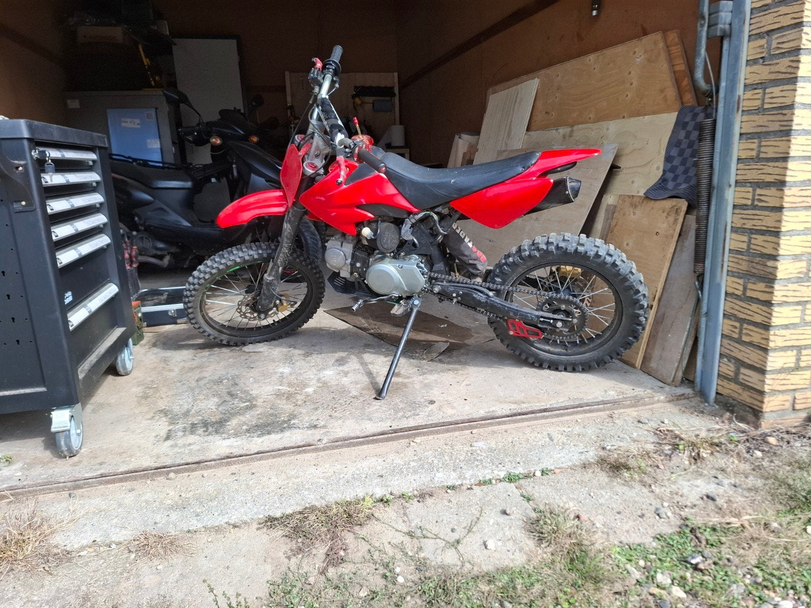 Pitbike 125cc nieuw blok +2 motorblokken, Ophalen, Gebruikt