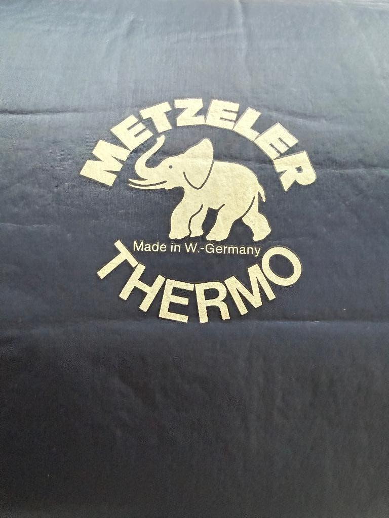 Zelfopblazende thermo (blauwe) slaapmat in hoes, Ophalen of Verzenden, Gebruikt, 1-persoons