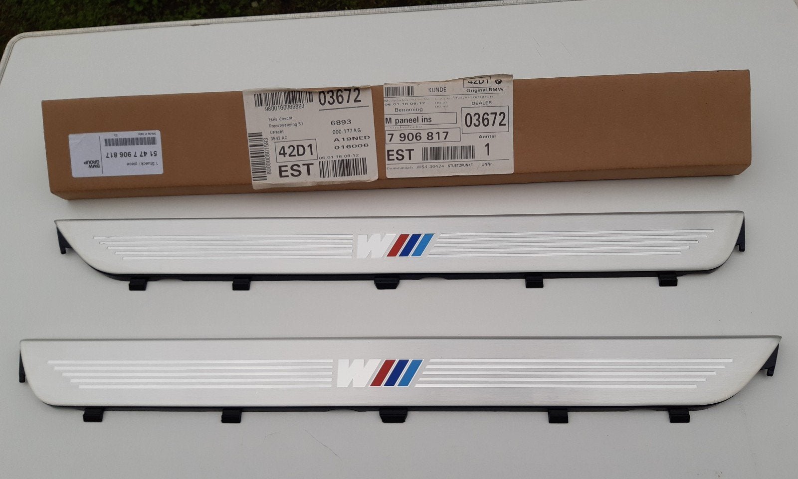 BMW E87 1 serie M instaplijsten nieuw en origineel, Auto-onderdelen, Ophalen of Verzenden, Nieuw, BMW