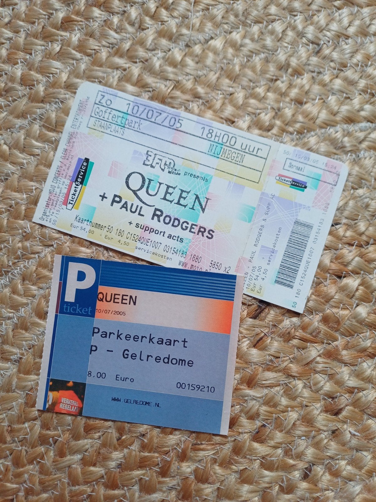 Origineel Queen + Paul Rodgers concertkaartje-GelreDome 2005, Ophalen of Verzenden, Gehele gezicht