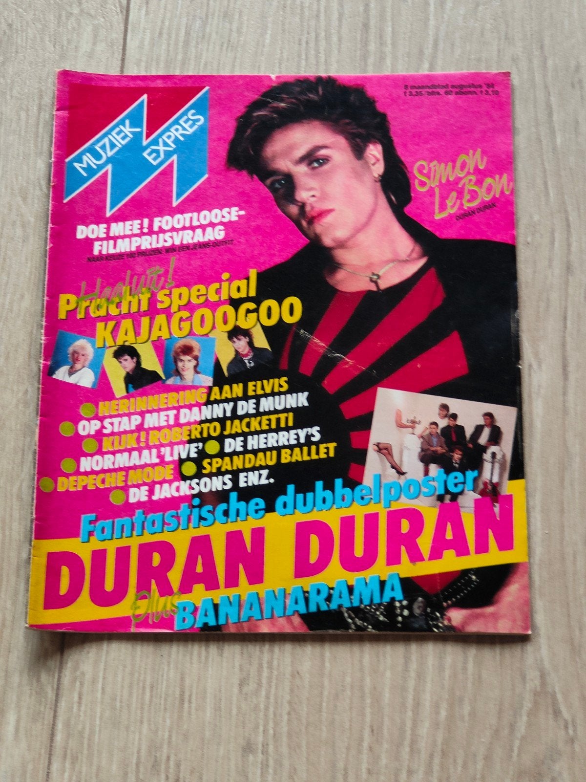 Muziek Expres augustus 1984, Verzamelen, Tijdschriften, Kranten en Knipsels, Ophalen of Verzenden, 1980 tot heden, Nederland, Tijdschrift