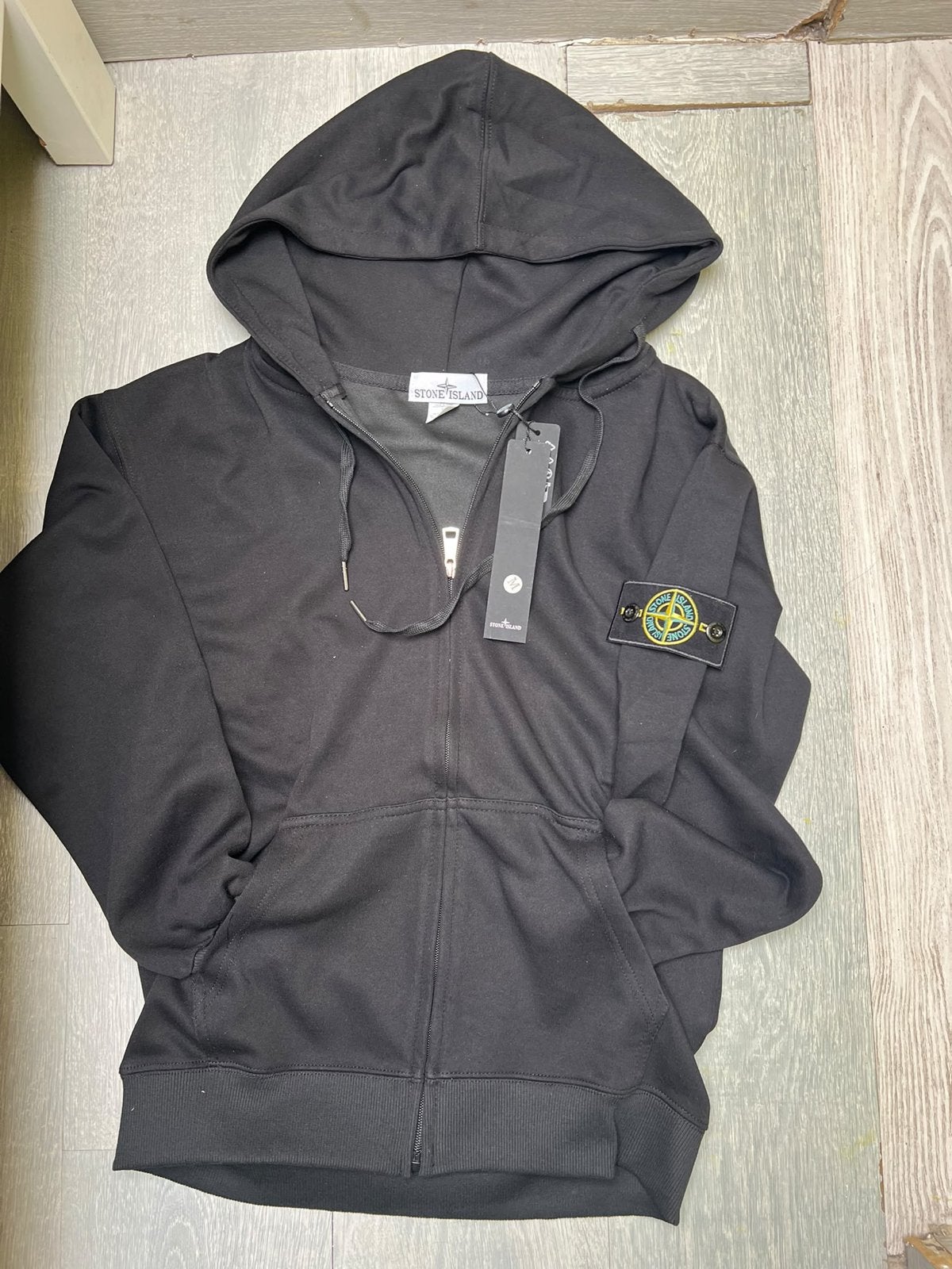 Stone Island Zwart Hoodie Maat M, Ophalen of Verzenden, Nieuw, Maat 48/50 (M), Zwart