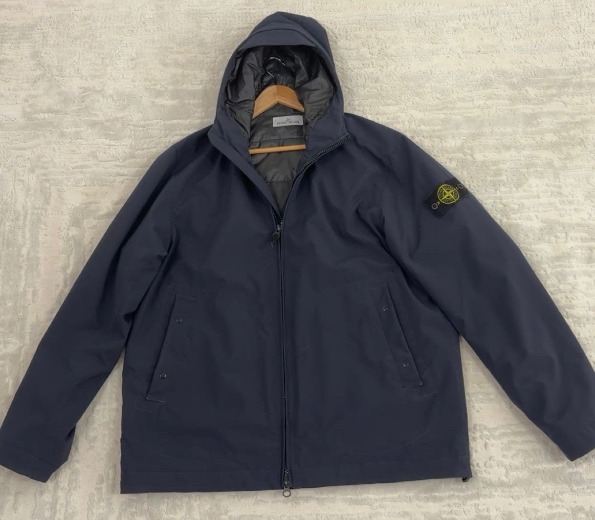 Stone Island Soft Shell-R e.dye Technology Jas Maat xl, Ophalen of Verzenden, Zo goed als nieuw, Maat 52/54 (L), Blauw